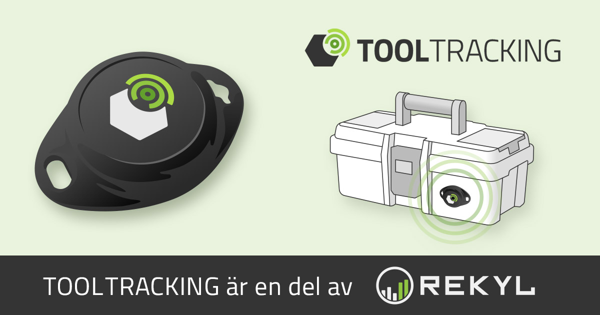 Nu lanserar vi REKYL Tool Tracking. En verktygsspårning med den senaste Bluetooth-tekniken. Våra spårningsenheter är små och smidiga och kan enkelt fästas på alla sorters verktyg och annan bärbar utrustning